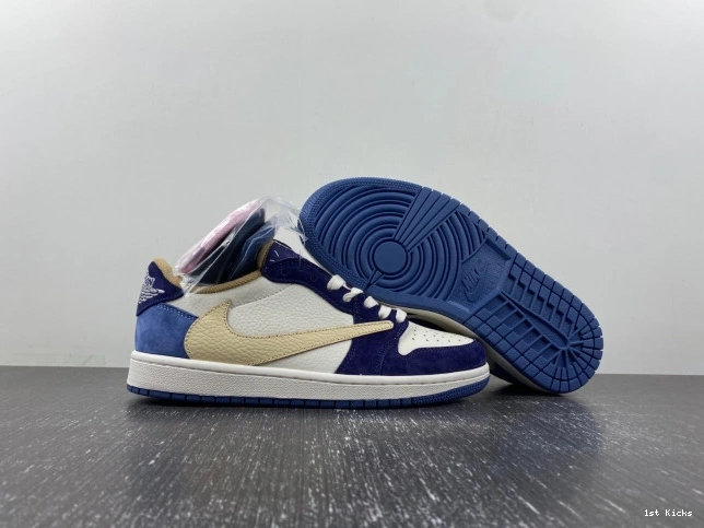 1st Kicks Shoes JORDAN X TRAVIS Comfortable SCOTT AIR CUSTOM 742 1 DM7866- 1108